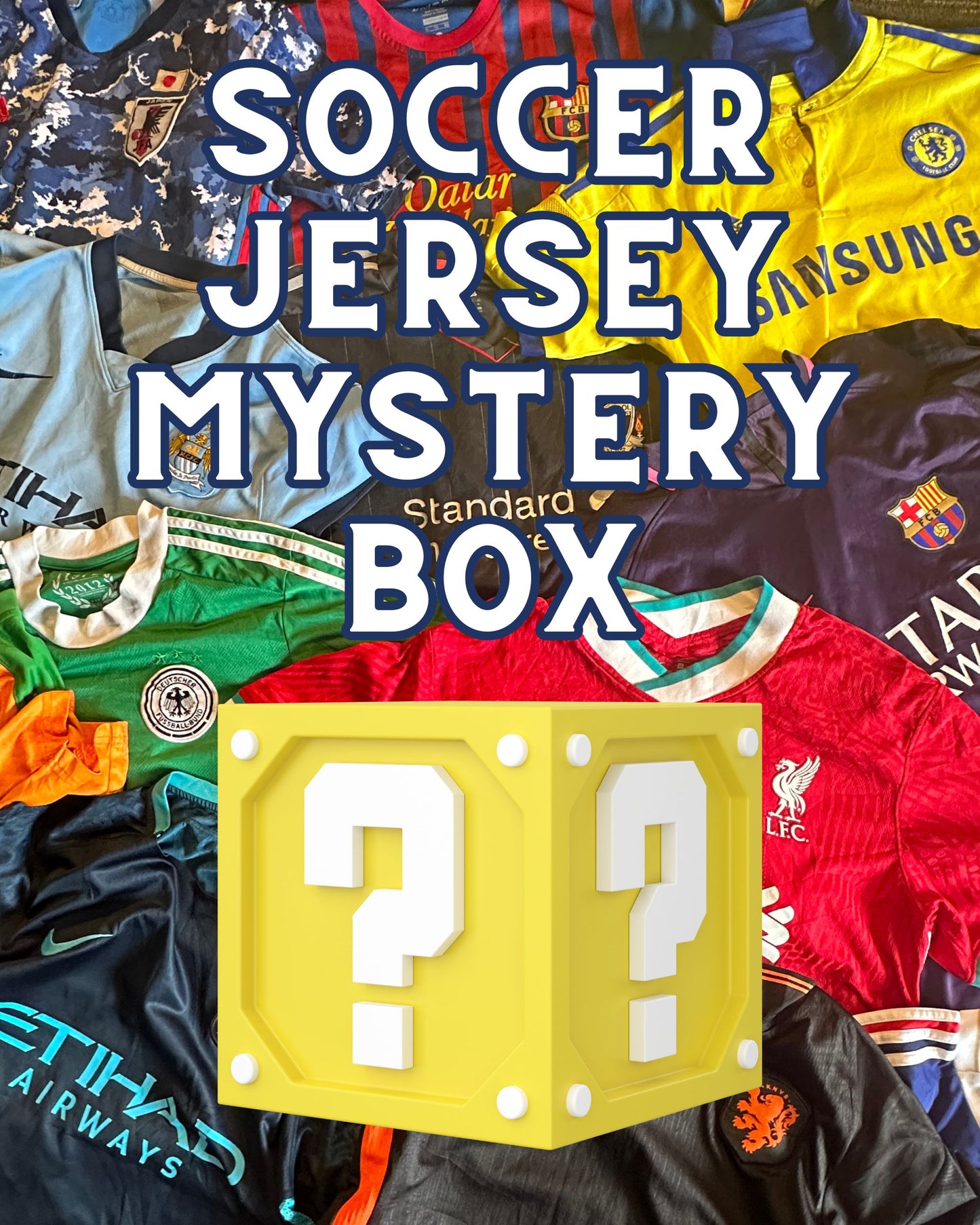 Authentic Soccer Jersey Mystery Box - 1/3/5/10 Packs