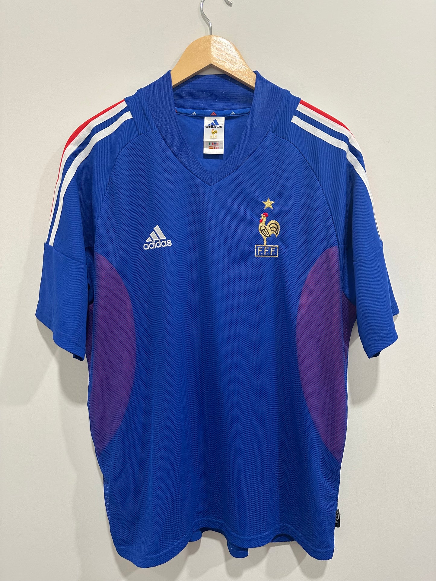 Zidane #10 France 2002 Home Soccer Jersey (L)