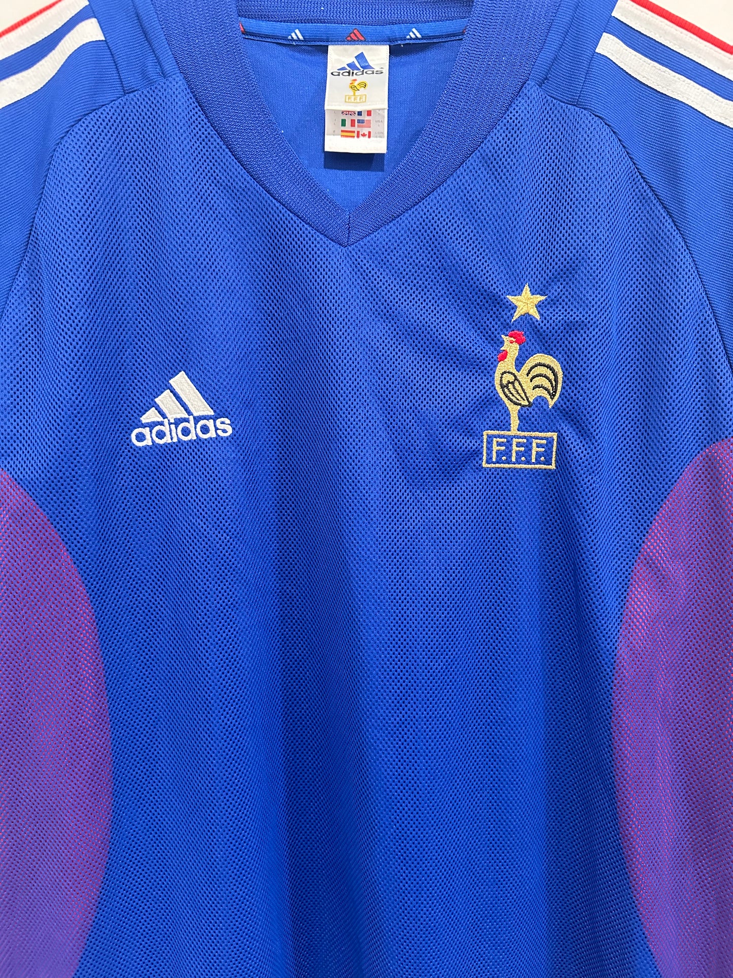 Zidane #10 France 2002 Home Soccer Jersey (L)