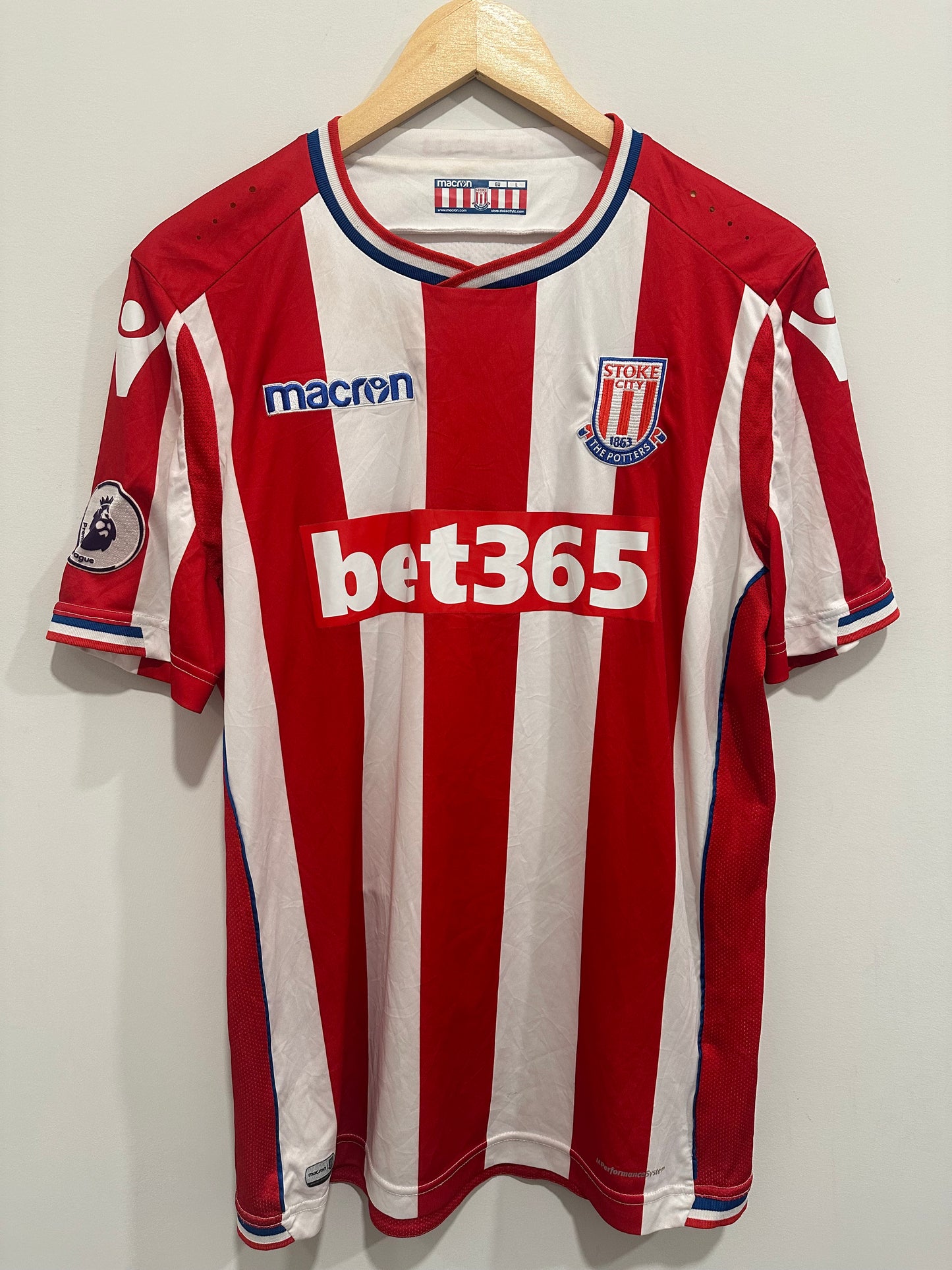 Arnautovic #10 Stoke City 2017/18 Home Soccer Jersey (L)