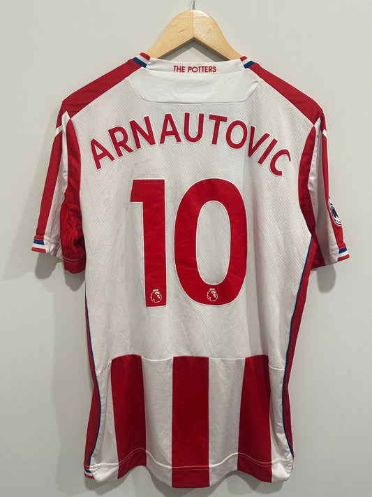 Arnautovic #10 Stoke City 2017/18 Home Soccer Jersey (L)