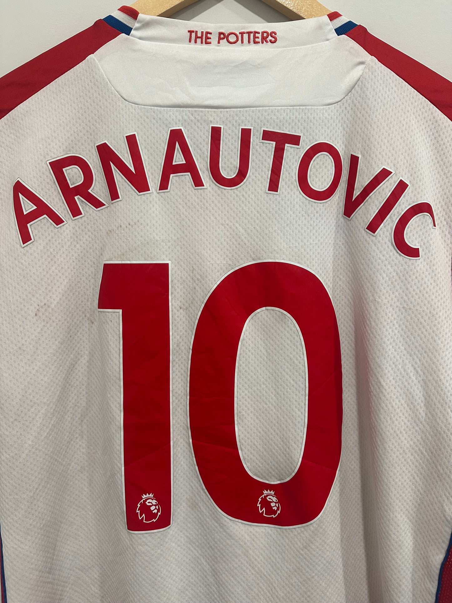 Arnautovic #10 Stoke City 2017/18 Home Soccer Jersey (L)