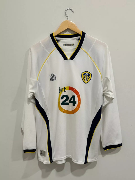 Leeds United 2006/07 Long Sleeve Home Soccer Jersey (M)